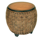Clarissa Round Rattan End Table CZ-09 by Designer Wicker Tribor
