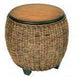Clarissa Round Rattan Cocktail Table with Stools CZ-05B by Designer Wicker Tribor