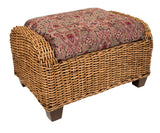 Clarissa Rattan Ottoman CZ-10 by Designer Wicker Tribor