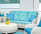 Clarissa White Rattan Sofa CZ-03 by Designer Wicker Tribor