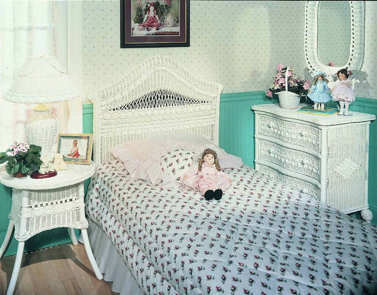 white wicker dresser 6 drawer Classic White Bedroom Six Drawer Dresser Stylish – AmericanRattan