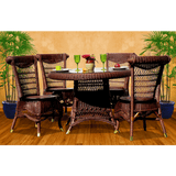 Classic Dining Set of 5 by Spice Island Wicker Model CLDS-B