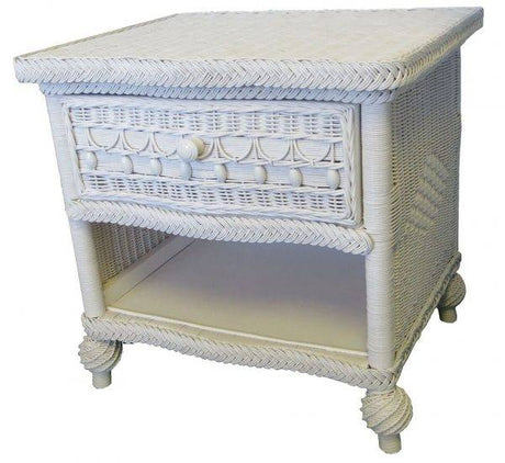 Southern Belle White 4-PC Bedroom Set by Wicker Fair