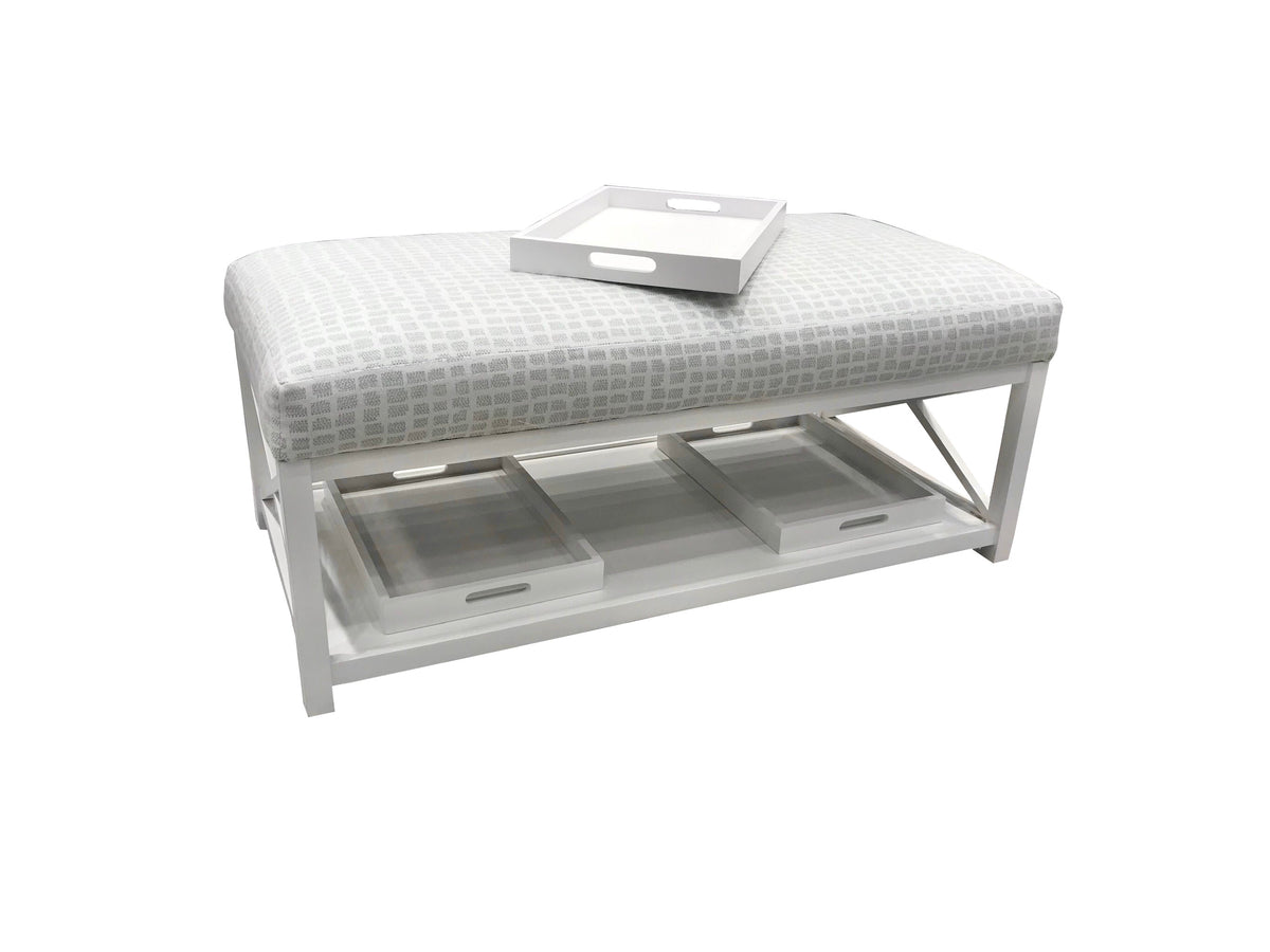 Marevia Cocktail Ottoman w/ Cushion by Capris Furniture Model CO744