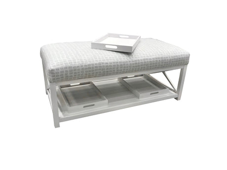 Marevia Cocktail Ottoman w/ Cushion by Capris Furniture Model CO744