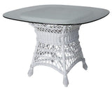 Clarissa White Rattan Dining Set with Arm Chairs CZ-22-SET by Designer Wicker Tribor