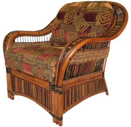 Shangri-la Wicker Complete Cushion Set (Arm Chair or Rocker) – Made in the USA SlA-CUSH-LC0 by Wicker Fair