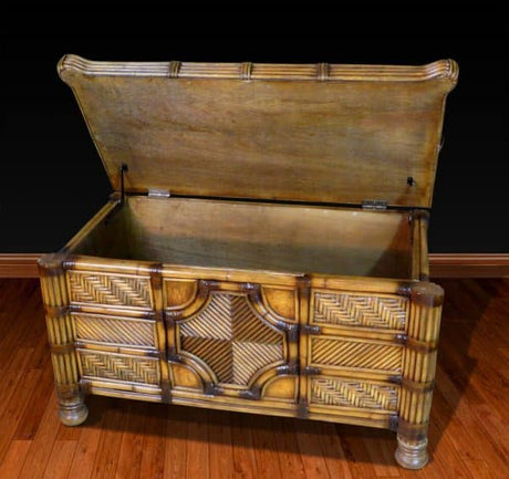 Palm Bay Rattan Blanket Chest Model PBBC by Wicker Fair