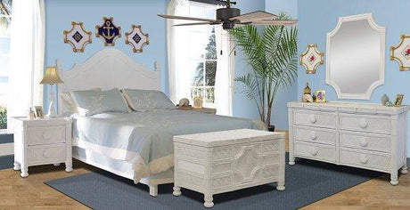 Palm Bay 2 Pc Dresser and Mirror Set Model PBW6D-CCMR by Wicker Fair