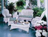 Sugar Beach White Porch End Table Model SBACET by Wicker Fair