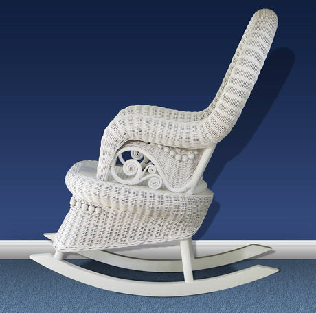 Sugar Beach White Rocker Model SBR by Wicker Fair