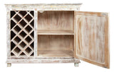 Creekwood Dining Room Wine Cabinet in Distressed Finish IN6026 by Capris Furniture