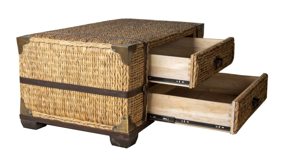 Colonial Woven Seagrass Coffee Table by Capris Furniture CT327