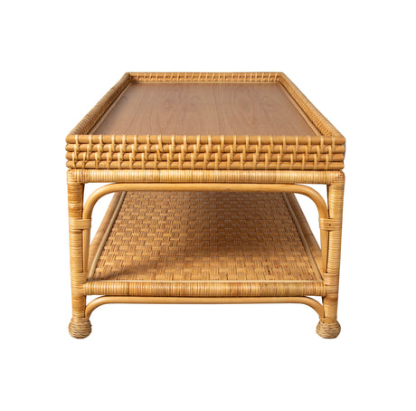 Novara Rattan Coffee Table by Capris Furniture Model CT341