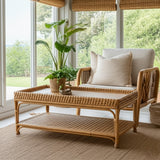 Novara Rattan Coffee Table by Capris Furniture Model CT341