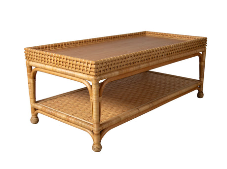 Novara Rattan Coffee Table by Capris Furniture Model CT341