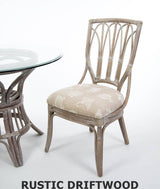 Cuba Rattan 6 Pc Dining Set with Side Chairs by Alexander and Sheriden