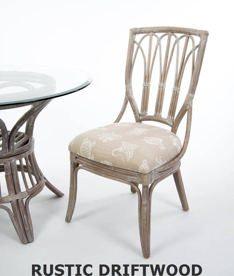 Cuba Rattan 6 Pc Dining Set with Side Chairs by Alexander and Sheriden