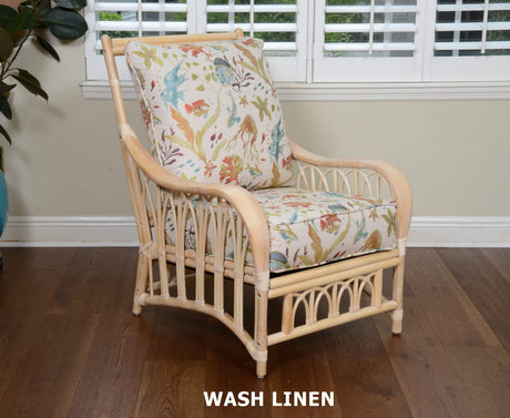 Cuba Rattan 5 Pc Living Room Set CUB-5PC-SET by Alexander and Sheriden with Cushions Made in USA