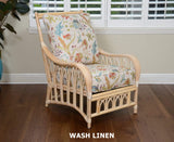 Cuba Rattan Lounge Chair CUB007 by Alexander and Sheriden with Cushions Made in USA