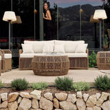 Calixto Outdoor Sofa with Sunbrella Cushion Model 24213-NTH-CUSH by Skyline Design