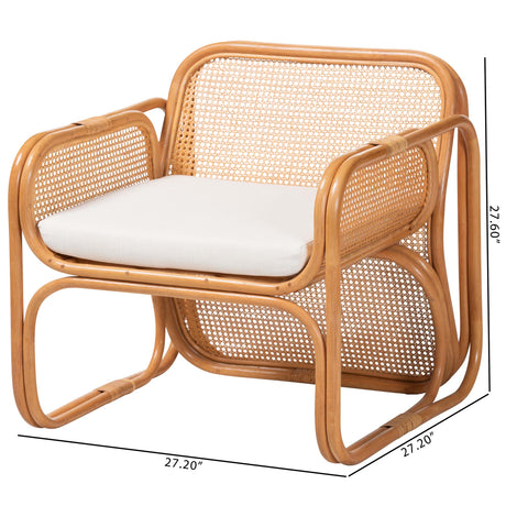 Mohawk Natural Rattan Armchair by Wicker Fair