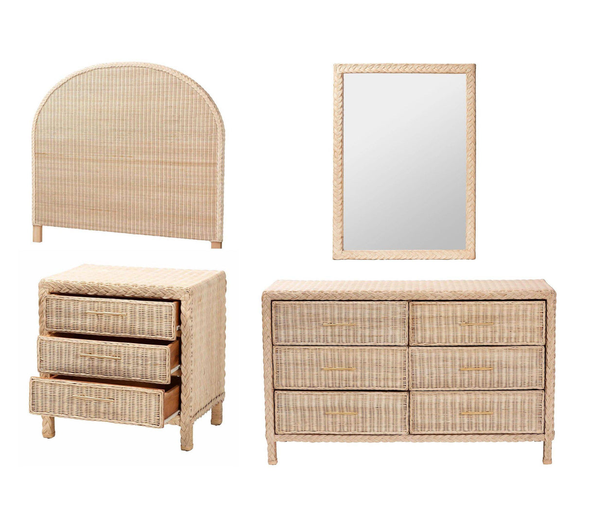 Casablanca Wicker Fair Wicker 6 Drw Dresser