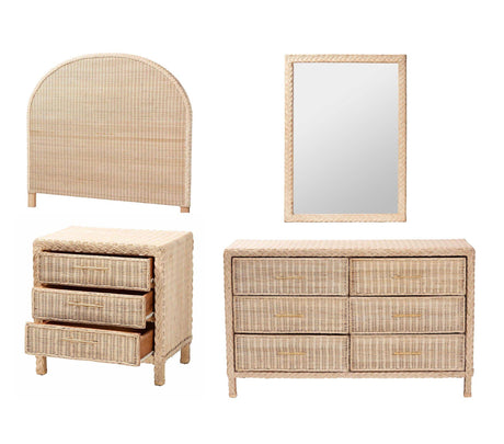 Casablanca Wicker Fair Wicker 6 Drw Dresser