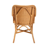 Lelsie Bohemian Light Honey Rattan Dining Chair by Wicker Fair