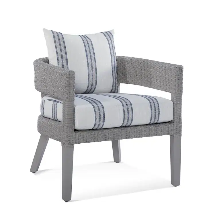 Charlotte Rattan Accent Chair by Braxton Culler Made in the USA Model 1082-001