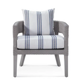 Charlotte Rattan Accent Chair by Braxton Culler Made in the USA Model 1082-001