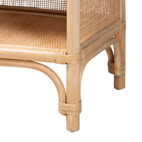 Chusi Natural Rattan Decorative Shelf by Wicker Fair