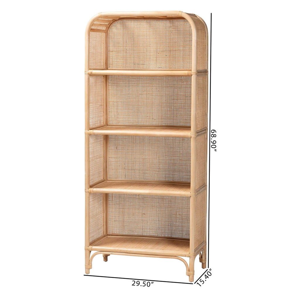 Chusi Natural Rattan Decorative Shelf by Wicker Fair