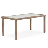 City Light Outdoor 62" X 34" Rectangular Dining Table in Oyster Grey Model 663462GOG