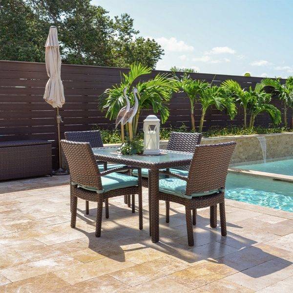 City Light Outdoor Stackable Dining Chair in Oyster Grey Model 6610COG