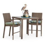 City Light Outdoor Wicker 3 Piece Counter Height Set in Oyster Grey Model City-Light-OG-Stackable-3PC-Counter