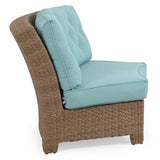 City Light Outdoor Wicker 45 Degree Wedge Chair in Oyster Grey Model 6345WOG