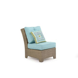 City Light Outdoor Wicker Armless Chair in Oyster Grey Model 6301OG
