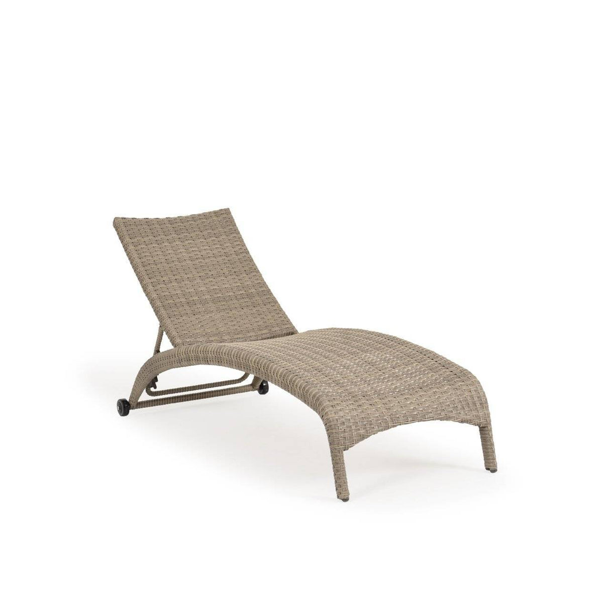 City Light Outdoor Wicker Armless Chaise Lounge in Oyster Grey Model 6309O