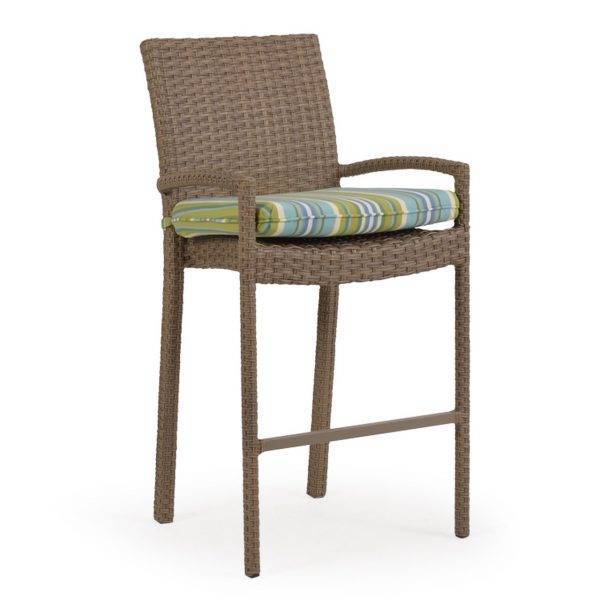 City Light Outdoor Wicker 5 Piece Bar Set in Oyster Grey Model City-Light-OG-Stackable-5PC-Bar