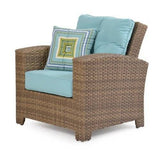City Light Outdoor Wicker Club Chair in Oyster Grey Model 6390OG