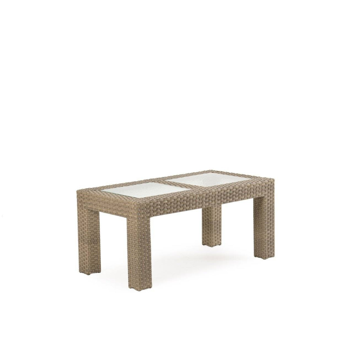 City Light Outdoor Wicker Cocktail Table in Oyster Grey Model 6329OG