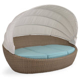 City Light Outdoor Wicker Day Chaise in Oyster Grey Model 6315OG76