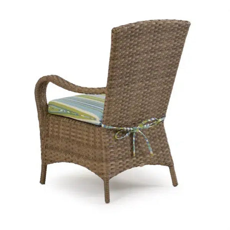 Bandirma Outdoor Wicker Dining Arm Chair in Oyster Grey Model 6010OG