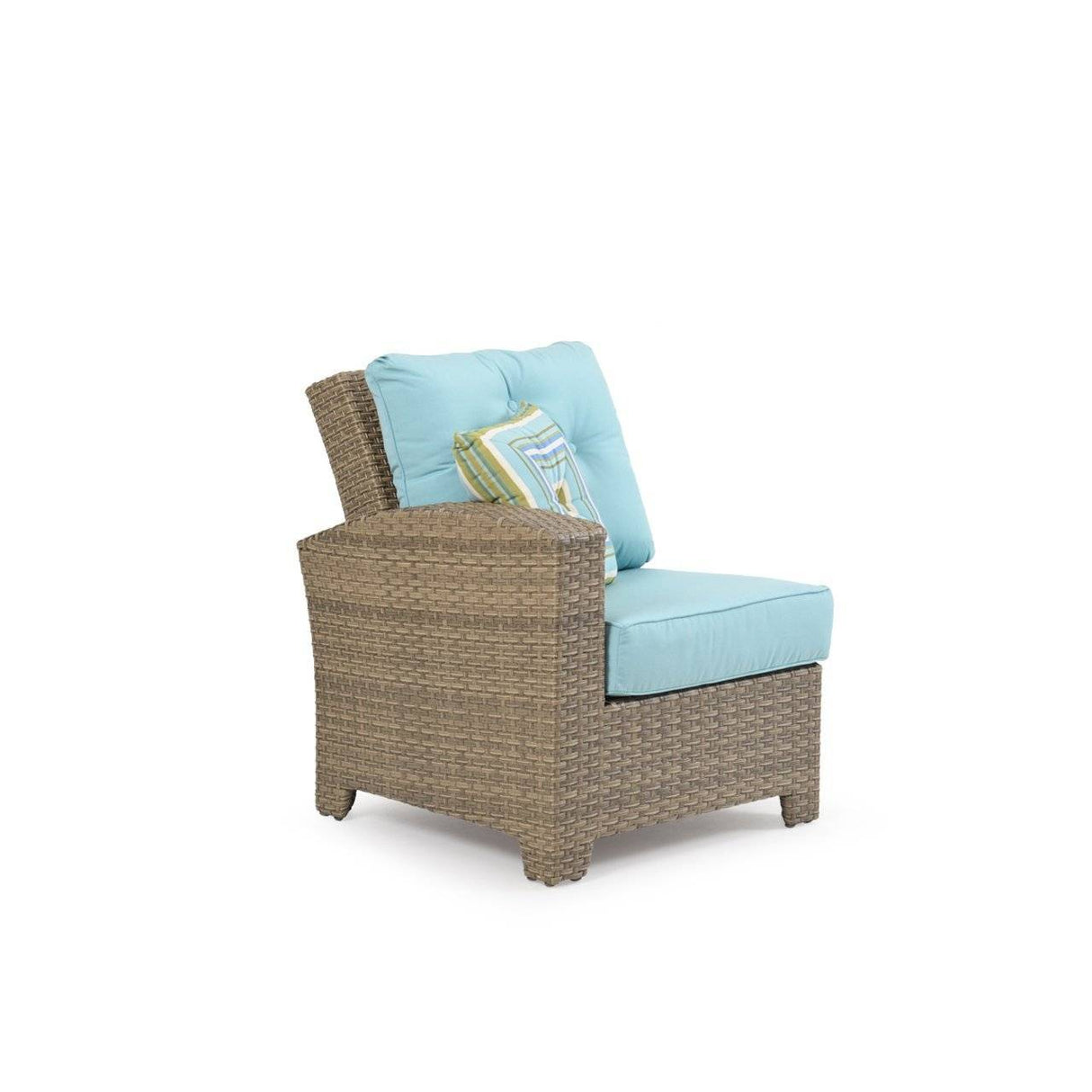 City Light Outdoor Wicker Left Facing (LF) Arm Chair in Oyster Grey Model 6302LOG