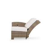 City Light Outdoor Wicker Left Facing (LF) Arm Reclining Chair in Oyster Grey Model 6392LOG