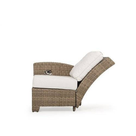 City Light Outdoor Wicker Left Facing (LF) Arm Reclining Chair in Oyster Grey Model 6392LOG