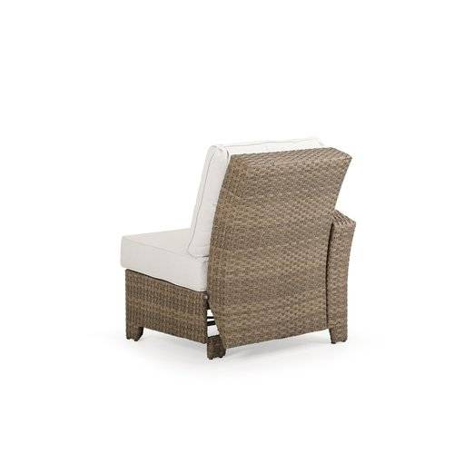 City Light Outdoor Wicker Left Facing (LF) Arm Reclining Chair in Oyster Grey Model 6392LOG