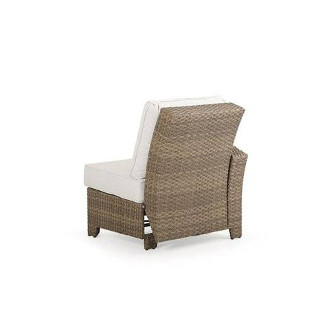 City Light Outdoor Wicker Left Facing (LF) Arm Reclining Chair in Oyster Grey Model 6392LOG