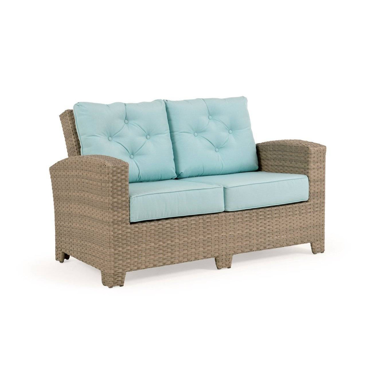 City Light Outdoor Wicker Loveseat in Oyster Grey Model 6602OG